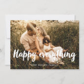 Happy Everything Moderne kerstfoto Feestdagenkaart (Voorkant)