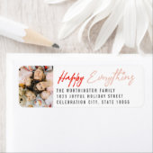 Happy Everything Script Foto Retouradres Etiket (Insitu)