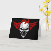 Happy Evil Clown Red Hair Kaart (Gele Bloem)
