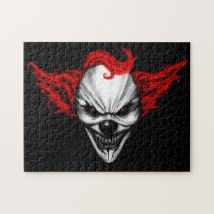 Happy Evil Clown Red Hair Legpuzzel