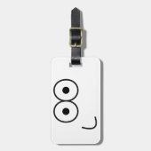 Happy Eyes and Mouth - Bagagelabel (Voorkant verticaal)