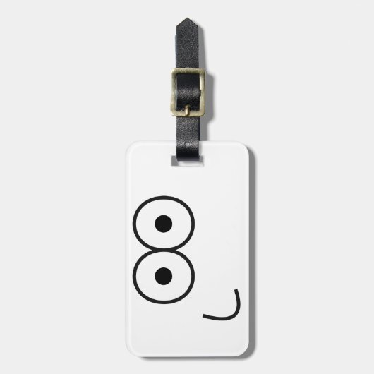 Happy Eyes and Mouth - Bagagelabel (Voorkant verticaal)