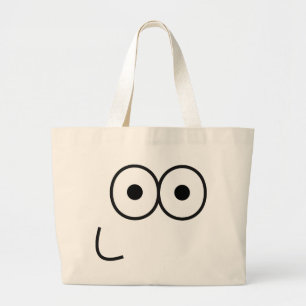 Happy Eyes and Mouth - Canvas tas