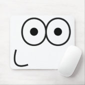 Happy Eyes and Mouth - Mousepad Muismat (Met muis)