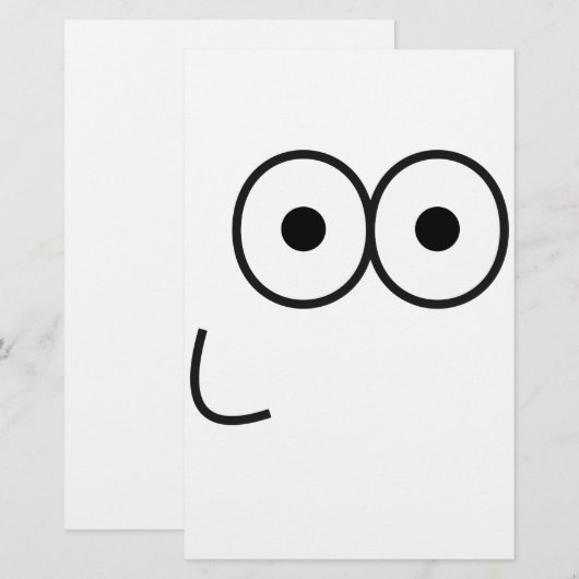 Happy Eyes and Mouth - Paper Briefpapier (Voorkant / Achterkant)
