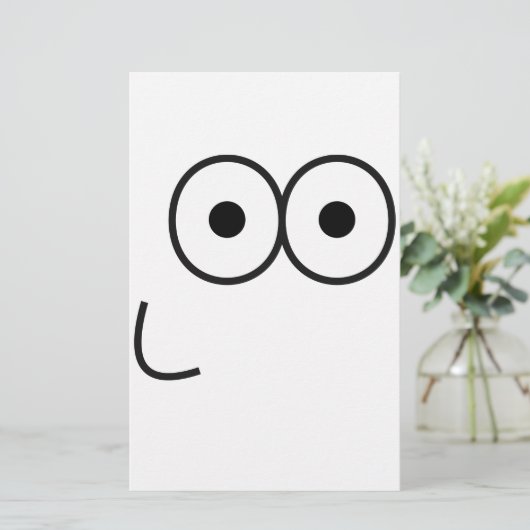 Happy Eyes and Mouth - Paper Briefpapier (Staand voorkant)