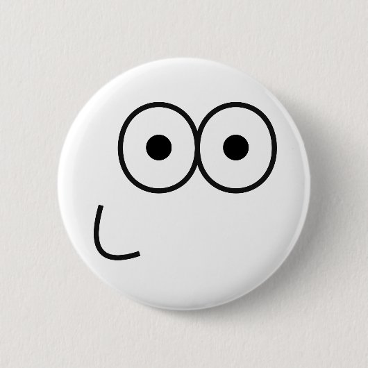 Happy Eyes and Mouth - Pinback Button (Voorkant)
