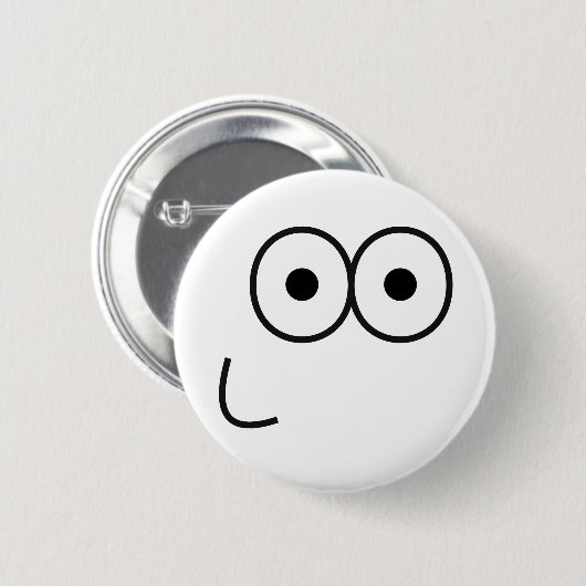 Happy Eyes and Mouth - Pinback Button (Voorkant /achterkant)
