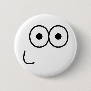 Happy Eyes and Mouth - Pinback Button