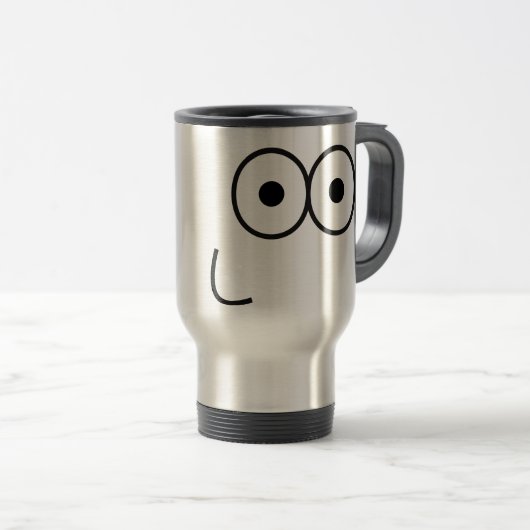 Happy Eyes and Mouth - Travel Mug Reisbeker (Voorkant rechts)
