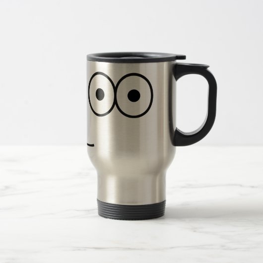 Happy Eyes and Mouth - Travel Mug Reisbeker (Rechts)