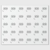 Happy Eyes and Mouth - Verpakkingspapier Cadeaupapier (Vlak)