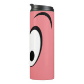 Happy Eyes Thermal Tumbler Thermosbeker (Geroteerd rechts)