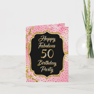 Happy Fabulous 50ste verjaardag Uitnodiging Party