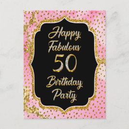 Happy Fabulous 50ste verjaardag Uitnodiging Party