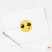 Happy Face 5 Ronde Sticker (Envelop)