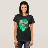 Happy Face And Disco Ball Lucky Shamrock C Patrick T-shirt (Voorkant volledig)