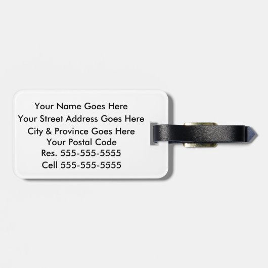 Happy Face Bagagelabel (Achterkant horizontaal)