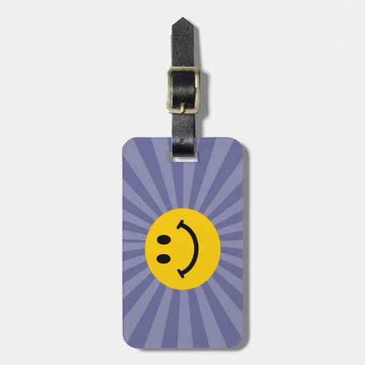 Happy Face Bagagelabel (Voorkant verticaal)