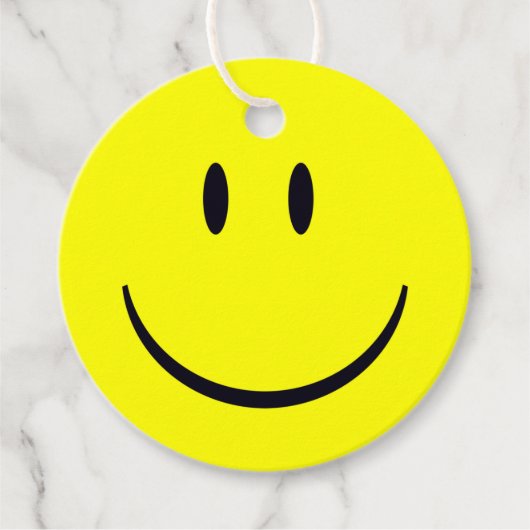 Happy Face Bedankjes Labels (Voorkant)