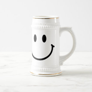Happy Face Beer Stein Bierpul