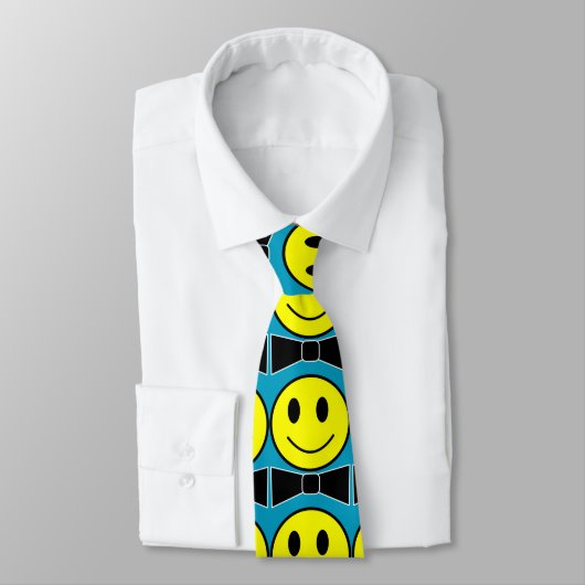 Happy Face Bow Stropdas Necktie (Gebonden)