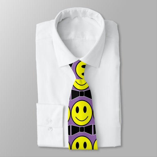 Happy Face Bow Stropdas Necktie (Gebonden)