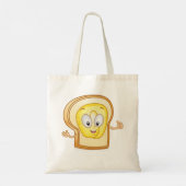 Happy Face Bread Canvas tas (Achterkant)