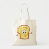 Happy Face Bread Canvas tas (Voorkant)