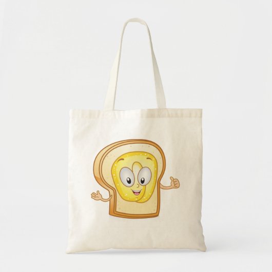 Happy Face Bread Canvas tas (Voorkant)