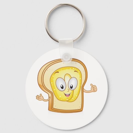 Happy Face Bread Sleutelhanger (Achterkant)
