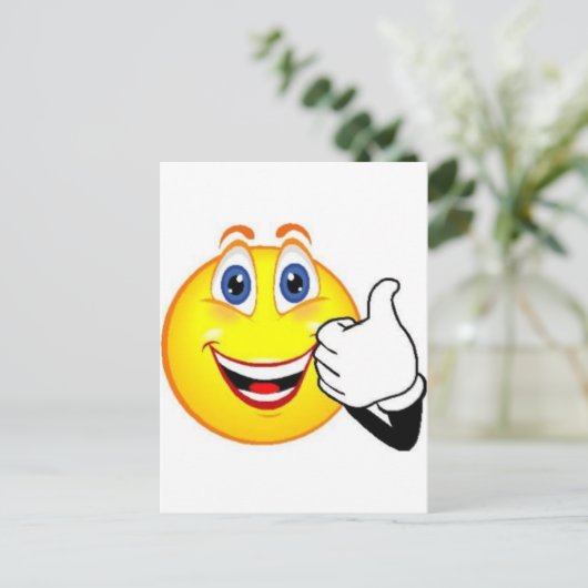 Happy Face Briefkaart (Staand voorkant)