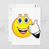 Happy Face Briefkaart (Voorkant / Achterkant)