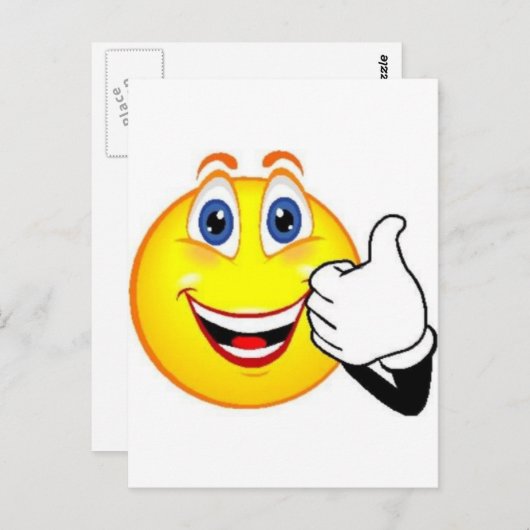 Happy Face Briefkaart (Voorkant / Achterkant)