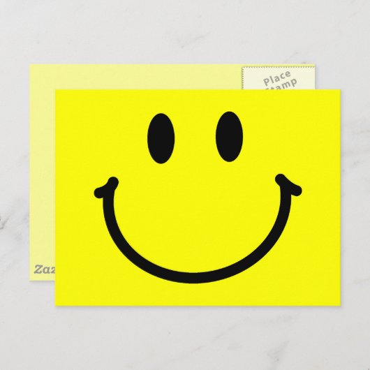 Happy Face Briefkaart (Voorkant / Achterkant)
