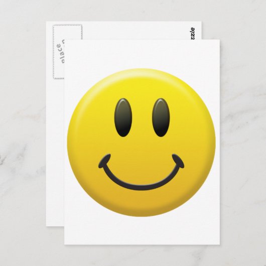 Happy Face Briefkaart (Voorkant / Achterkant)