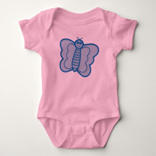 Happy Face Butterfly Romper (Voorkant)