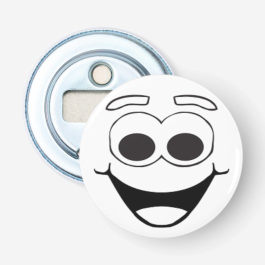 HAPPY FACE BUTTON FLESOPENER (Voorkant)