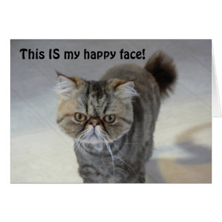 Happy Face Cat-kaart