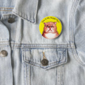 Happy Face cat Ronde Button 5,7 Cm (In situ)