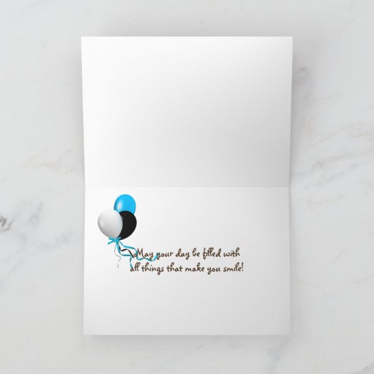 Happy Face Chocolade Chip Cookie Kaart (Binnen)