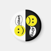 Happy Face CLEAN VUILE Vaatwasser Magnet (Voorkant)