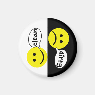 Happy Face CLEAN VUILE Vaatwasser Magnet