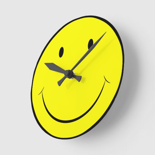 Happy Face Clock Ronde Klok (Hoek)