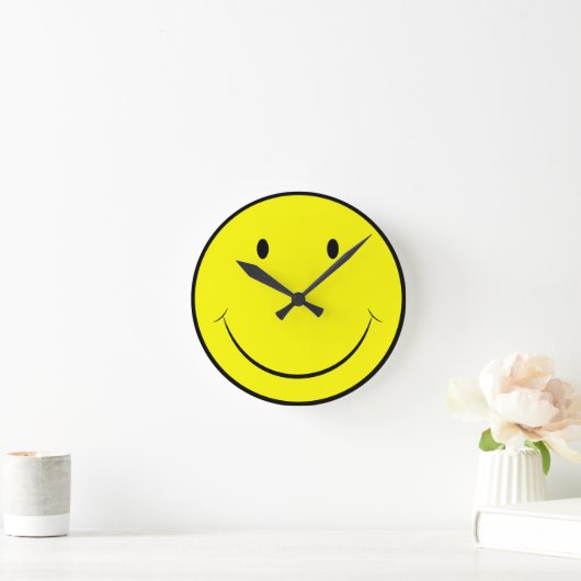 Happy Face Clock Ronde Klok (Huis)