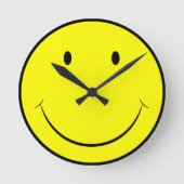 Happy Face Clock Ronde Klok (Voorkant)