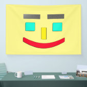 "Happy Face" Cute Design. Bestel nu Spandoek (Beurs)