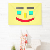 "Happy Face" Cute Design. Bestel nu Spandoek (Insitu)