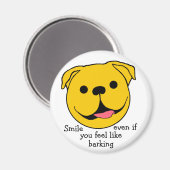 Happy Face Dog Magneet (Voorkant / Achterkant)