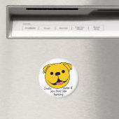Happy Face Dog Magneet (Insitu (Vaatwasser))